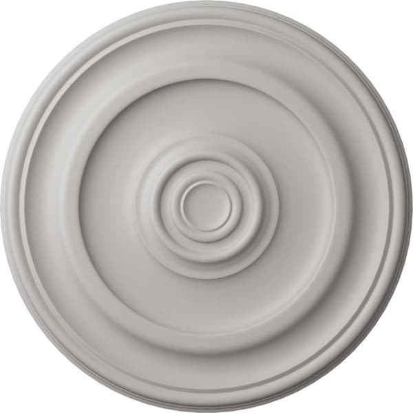 Ekena Millwork Kepler Traditional Medallion (For Canopies up to 5 1/4"), 23 5/8"OD x 1 3/4"P, Ultra Pure White CM24KPUWF - main